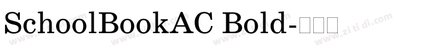 SchoolBookAC Bold字体转换
